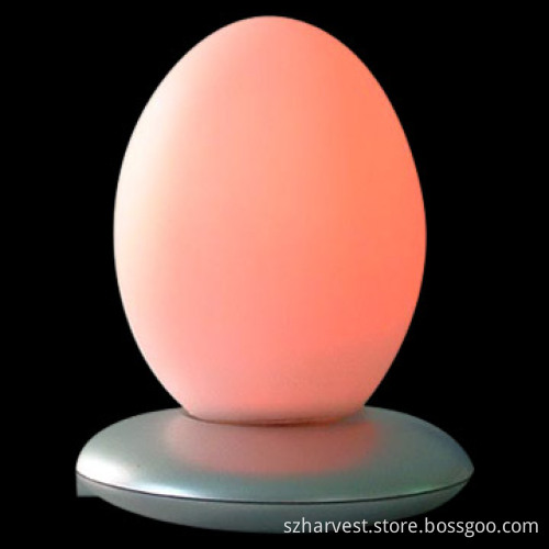 Single LED Color Changing Egg Light with Charging Base